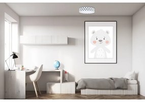 Luce LED dimmerabile GALAXY KIDS LED/24W/230V punti bianchi/neri + tc