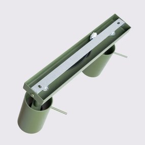 Sollux SL.1501 - Faretto RING 2xGU10/10W/230V verde