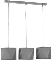 5034/S3G - Lampadario In Sospensione Pilar/3 Grigio