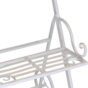 DORIAN - eatagere bianco ossidato