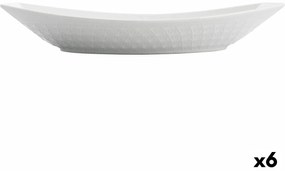 Teglia da Cucina Quid Gastro Ceramica Bianco (30 x 14,5 x 6 cm) (6 Unità)