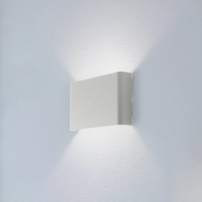 Nowodvorski Lighting Applique Haga, grigio chiaro, metallo, larghezza 25 cm, G9