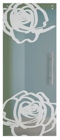 Anta per porta scorrevole Rose in vetro bianco L 88 x H 215 cm sinistra