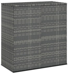 Contenitore Da Giardino İn Rattan Pe 100x49x103,5 Cm Grigio /