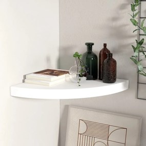 Scaffale Angolare A Parete Bianco 35x35x3,8 Cm İn Mdf /