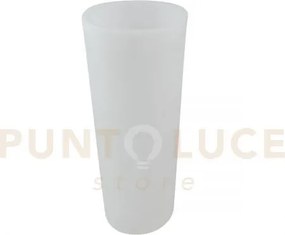 Vaso led ricaricabile geco bianco tondo 4w 240lm rgb e 4000k dimmer...