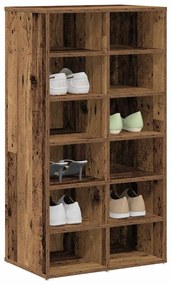 Scarpiera Legno Antico 54x34x100,5 Cm İn Truciolato /