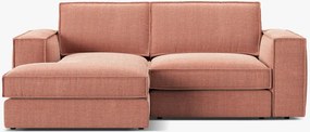 Divano angolare Pola in tessuto strutturato – 226x158x88 cm