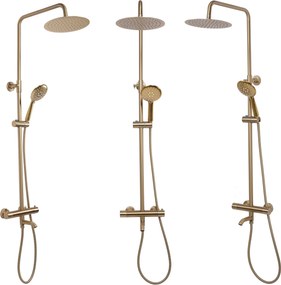 Set doccia con termostato REA Lungo Gold Brush
