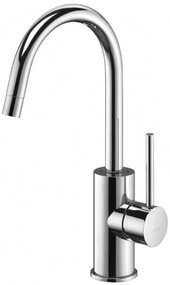 Paffoni Ligth Lig078 Miscelatore Lavabo A Canna Girevole 180 Gradi senza scarico Cromo