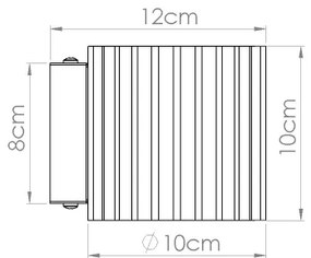 Sollux SL.1806 - Applique AURA 1xG9/10W/230V marrone