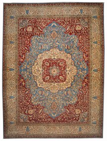 Ariana Tappeto orientale 310 x 410 Blu (Pakistan) Annodato A Mano