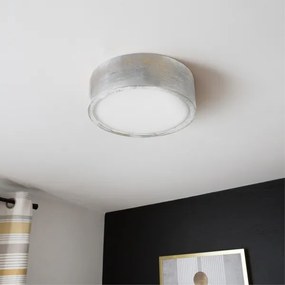 Brilagi - Plafoniera PINO 1xE27/15W/230V pino/argento diam. 27,5 cm