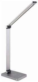 LED Lampada da tavolo con caricatore wireless LED/10W/230V cromo opaco