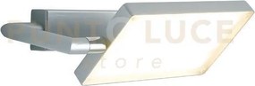 Applique a parete led book grigia 18w 1820lm 3000k 22,5x15x10cm ori...