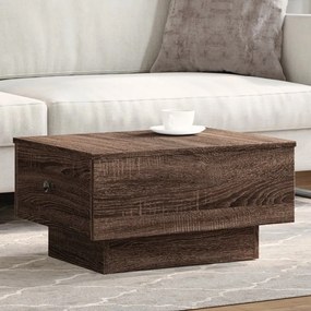 Tavolino Da Salotto Rovere Marrone 60x45x31cm Legno Multistrato /