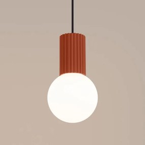 Sollux SL.1729 - Lampadario a sospensione con filo HALO 1xG9/8W/230V diametro 12 cm arancione