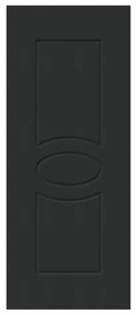 Pannello per porta d'ingresso P120 pellicolato pvc grigio L 92 x H 210.5 cm, Sp 6 mm apertura reversibile