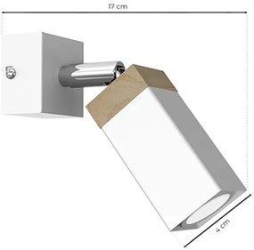 Faretto da parete SOLO 1xGU10/MR11/40W/230V bianco