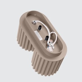 Sollux  SL.1815 - Faretto AURA 2xGU10/10W/230V taupe