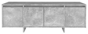 Mobile tv grigio cemento 120x30x40,5 cm in truciolato