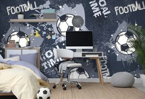 Carta da parati – Pallone da Calcio in Viola