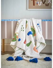 Coperta per bambini color crema in cotone riciclato 130x160 cm Sylvie – Bloomingville Mini
