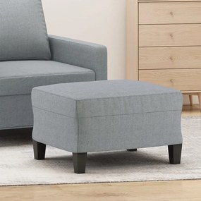 Poggiapiedi Grigio Chiaro 60x50x41 Cm İn Tessuto /