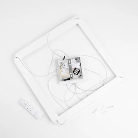 Brilagi - Lampada a sospensione dimmerabile con cavo FALCON SLIM LED/50W/230V 50x50 cm bianco + telecomando