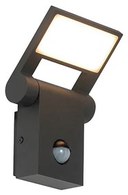 Applique esterno grigia LED IP54 sensore di movimento - ZANE