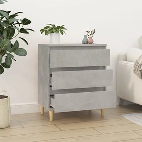 Credenza grigio cemento 60x35x70 cm in legno multistrato