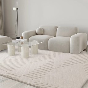 Tappeto in lana crema 200x290 cm Hague - Asiatic Carpets