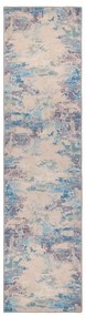 Runner lavabile blu-viola in fibra riciclata 60x230 cm Reid - Flair Rugs