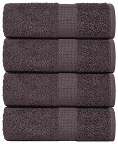 Salviette 4 Pz Antracite 15x21 Cm 360 G/m² 100% Cotone /