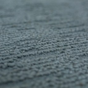 Tappeto blu polveroso in lana tessuto a mano 200x290 cm Harris Boucle – Flair Rugs