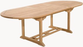 Tavolo ovale da giardino in legno di teak Fun