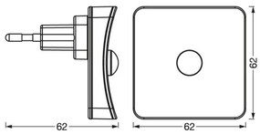 Osram-LED RGB Luce notturna da presa con sensore LUNETTA LED/0,3W/230