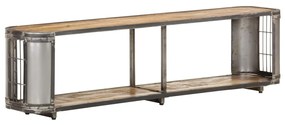 Mobile Porta Tv 150x30x40 Cm İn Legno Massello Di Mango /
