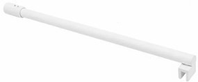 Parete doccia walk-in 117,3 cm cristallo trasparente 6mm profilo bianco Klug