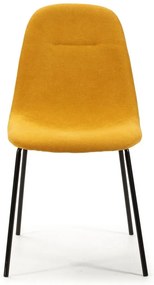 Set di sedie da pranzo gialle 4 pz Renne - Marckeric