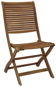 MULIER - sedia da giardino pieghevole in legno massiccio di acacia