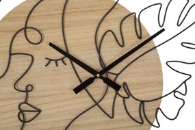 Orologio da muro elegante in metallo e legno - ø 60 cm