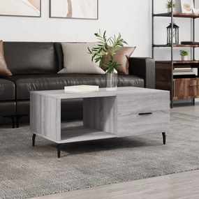 Tavolino Da Salotto Grigio Sonoma 90x50x40 Cm Legno Multistrato /