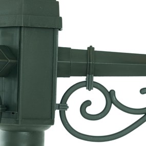 Lanterna da esterno classica verde scuro 217 cm 3 luci IP44 - New Haven