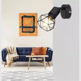 Globo 54802S-1 - Faretto da parete XARA 1xE14/40W/230V nero