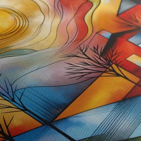 Quadro su tela – Villaggio colorato