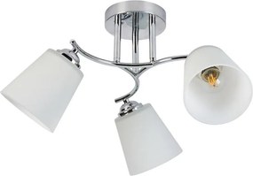 Lampadario a plafone PAFOS 3xE27/15W/230V cromo lucido