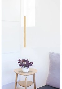 Lampada a sospensione a LED con paralume in legno ø 3 cm Chimes - UMAGE