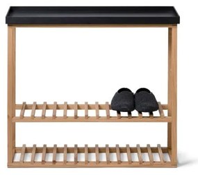 Scarpiera/tavolino con piano in quercia nera Conservazione Hello - Wireworks