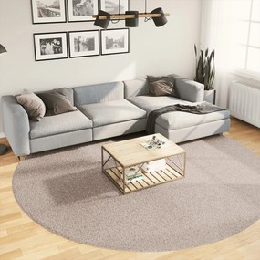 Tappeto Shaggy Pamplona A Pelo Lungo Moderno Beige Ø 280 Cm /